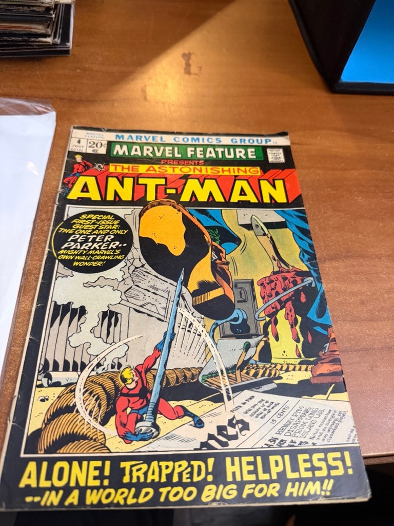 Marvel Feature #4 (Marvel Comics July 1972) Hank Pym becomes Ant-Man