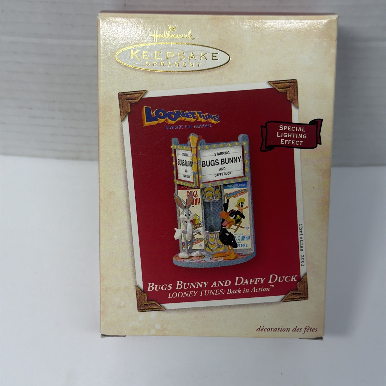 Hallmark Keepsake Bugs Bunny and Daffy Duck Back in Action Ornament Looney Tunes