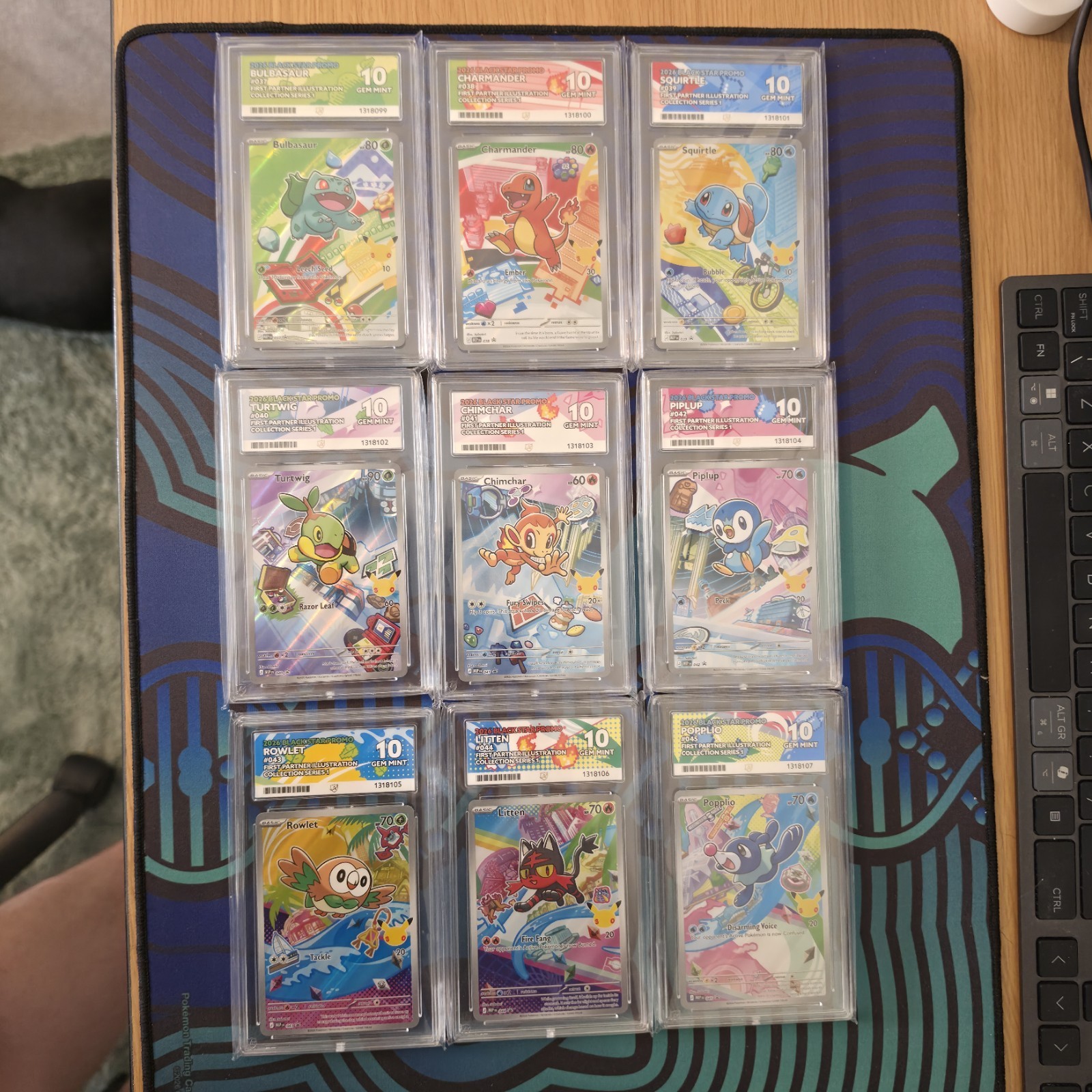 Pokemon TCG First Partner S1 Illustration Collection Ace 10 sequential set