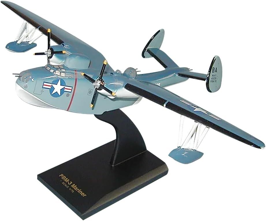 USN Glenn L. Martin PBM-3 Mariner Flying Boat WWII Desk Model 1/72 SC Airplane