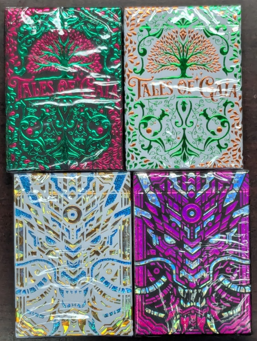 Kardeck Tales of Gaia & UKIYO 2099 Gilded Editions -  Playing Cards Lot - Sealed