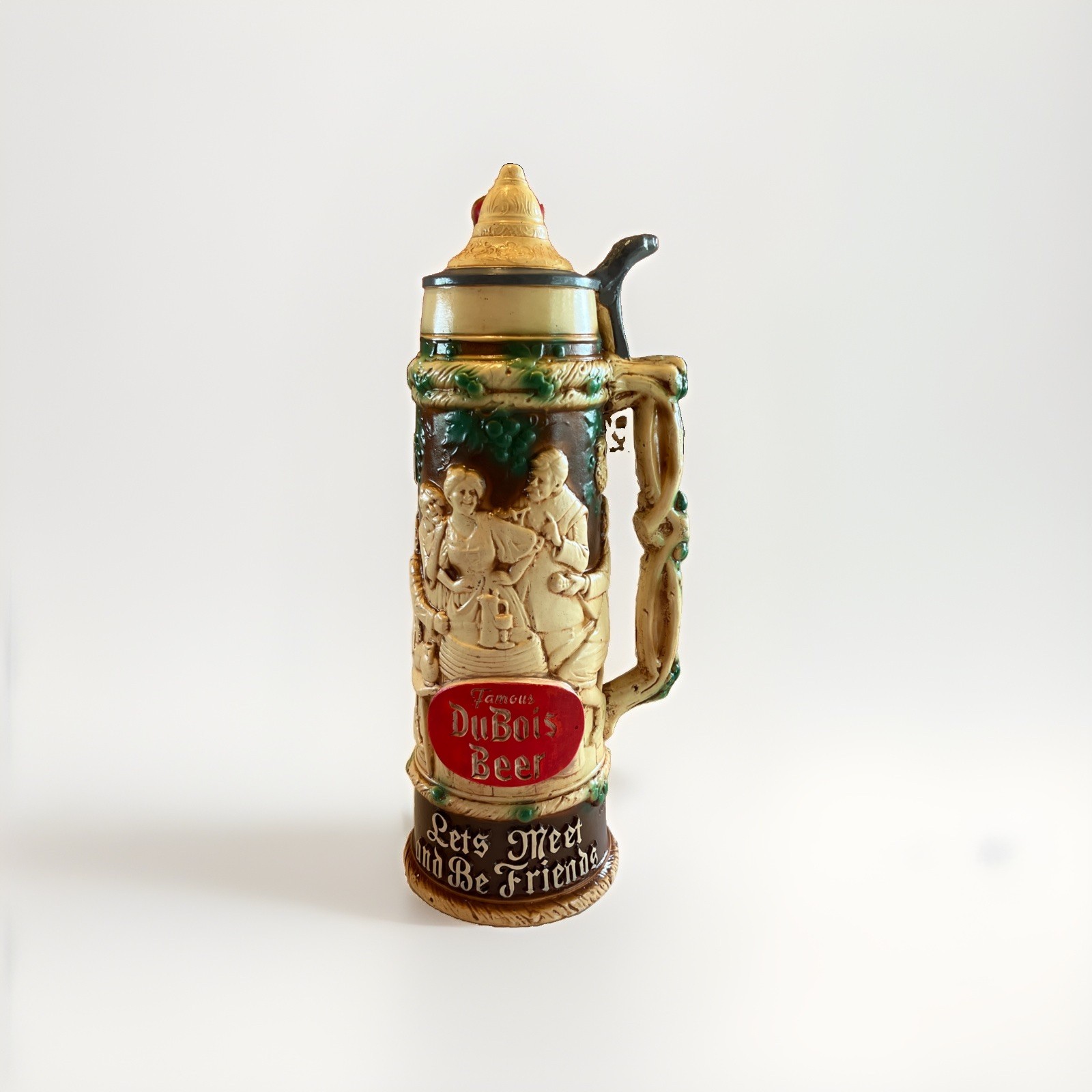 Vintage  FAMOUS DUBOIS BEER  Ceramic “Stein”. 17”. 50+ Years Old. No. SP-360