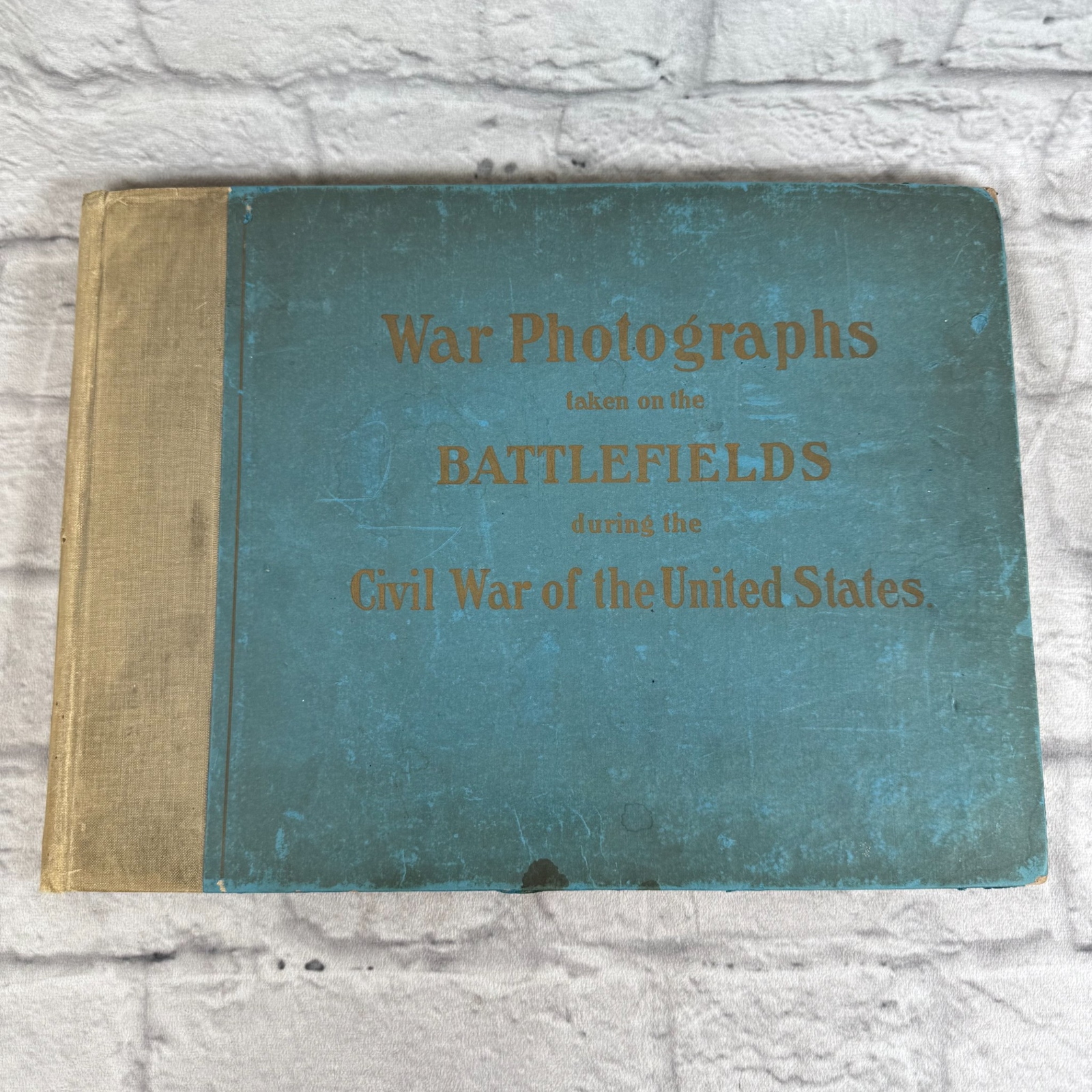 Antique 1907 Civil War Battlefields Photographs Book United States