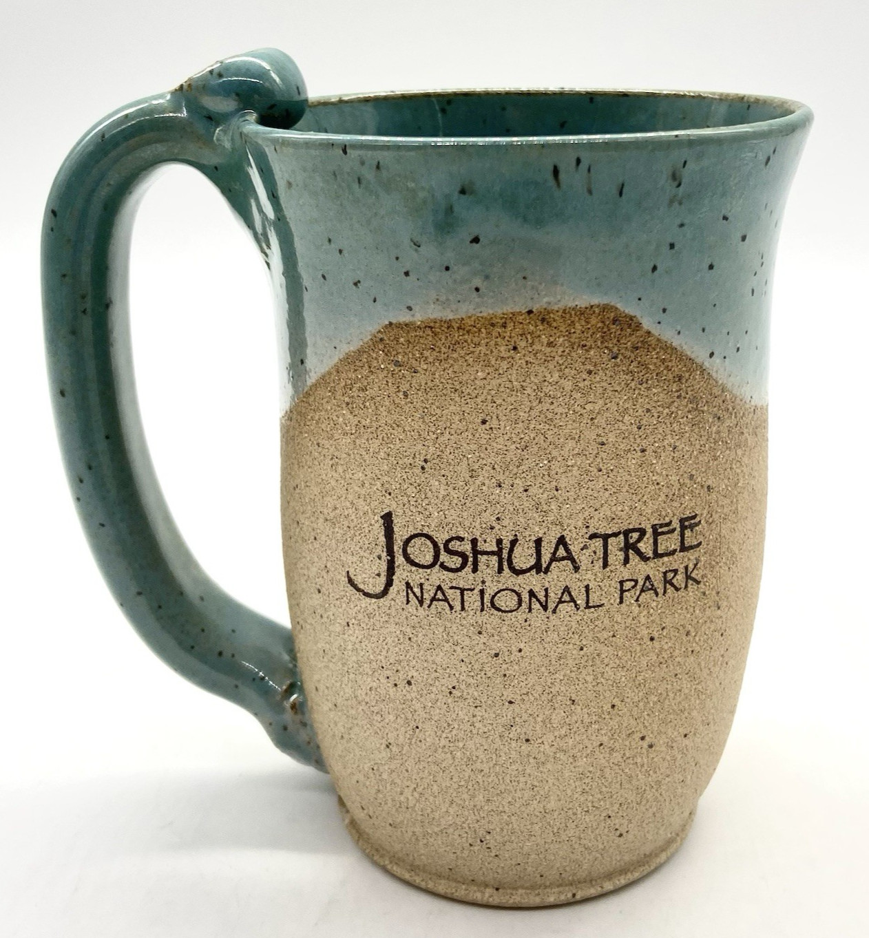 Signed Studio MazAmar Art Pottery Joshua Tree National Park Textured Mug