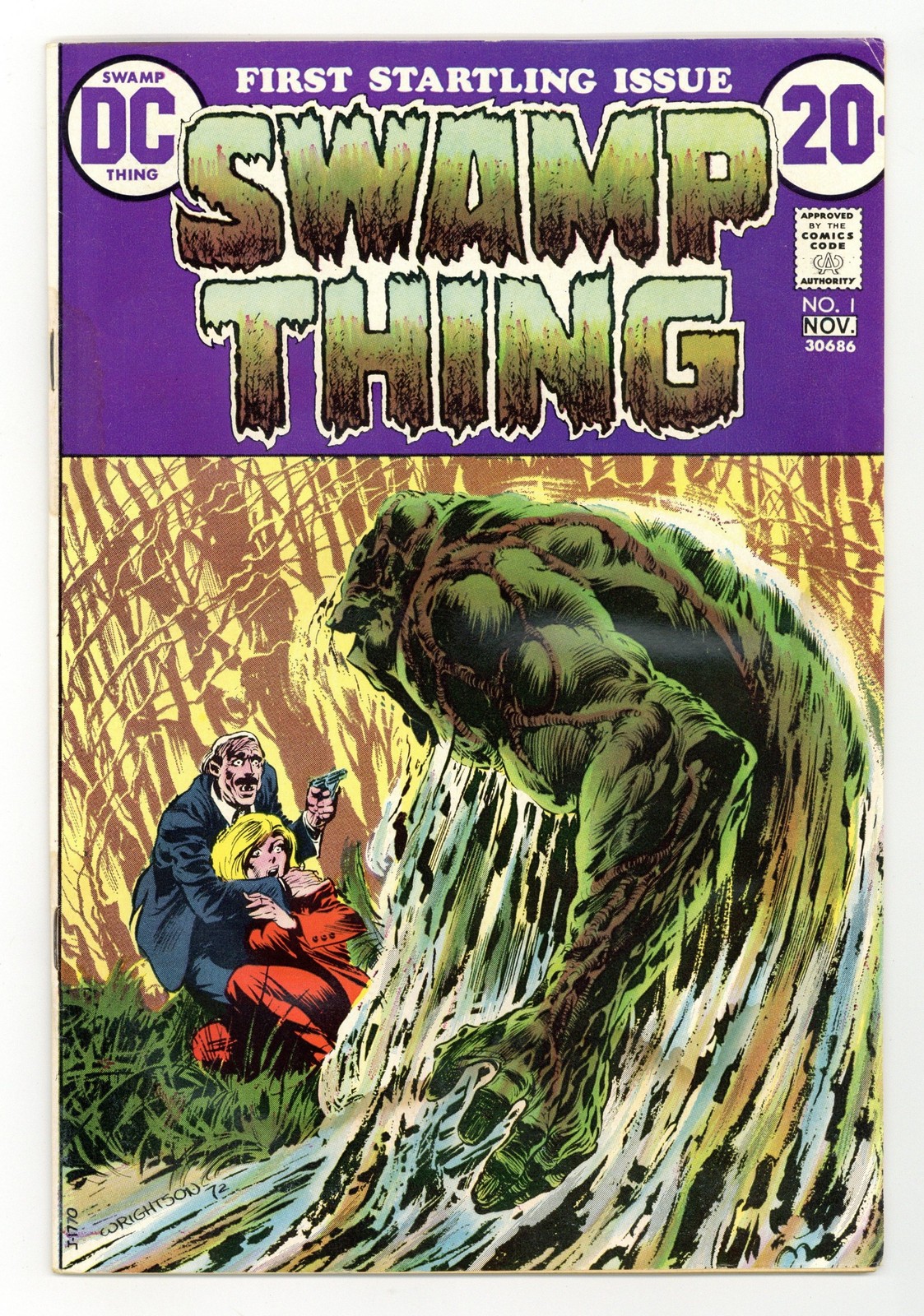 Swamp Thing #1 GD- 1.8 1972 1st app. Alec and Linda Holland, Matt Cable