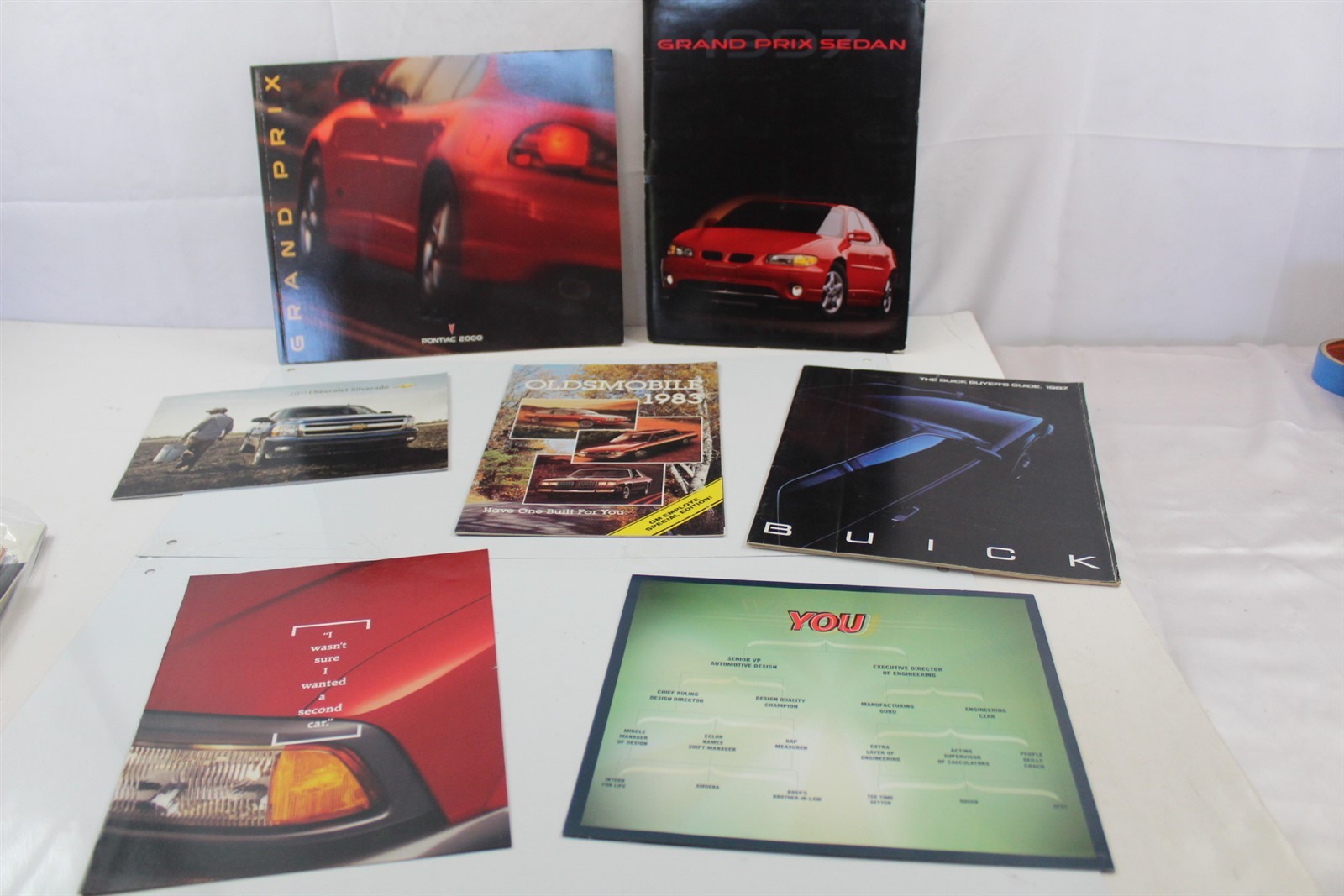 1983-2011 Automotive Advertising Brochures / Packets Lot of 7 