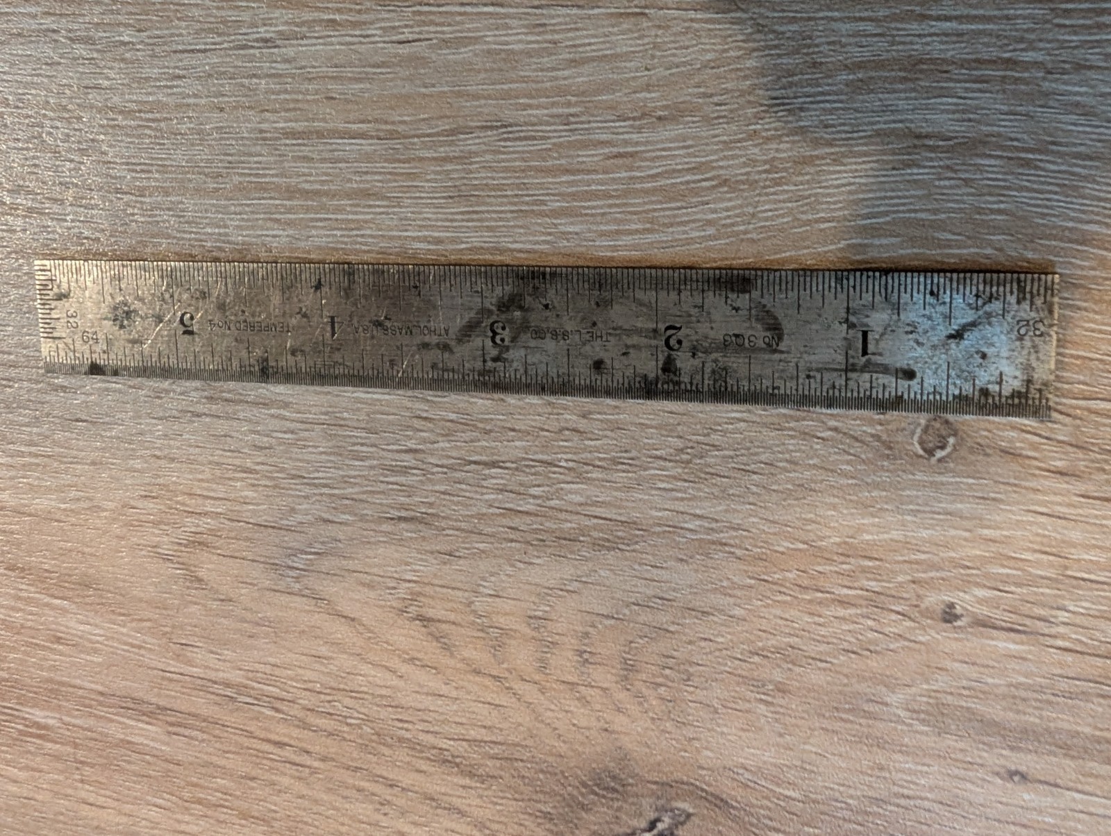 Vintage L. S. Starrett Co. 6” Machinists Ruler Tempered no. 4 303