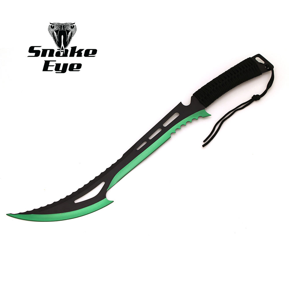 Snake Eye Tactical BLACK & GREEN Zombie Killer Fantasy Sword 