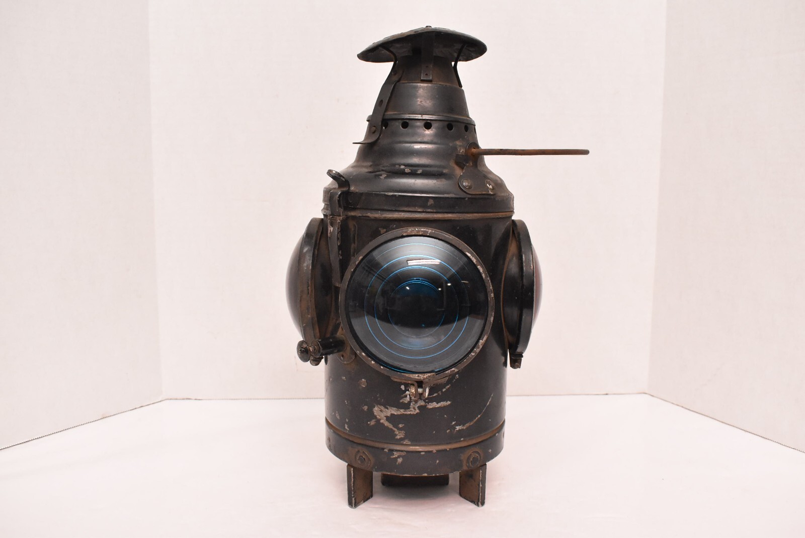 VINTAGE DRESSEL 4 WAY RAILROAD LANTERN Electric Signal Switch Lamp