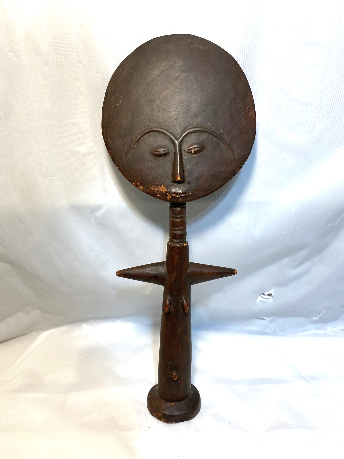 Vintage African Tribal Art Ashanti Ghana Akuaba fertility doll West Africa