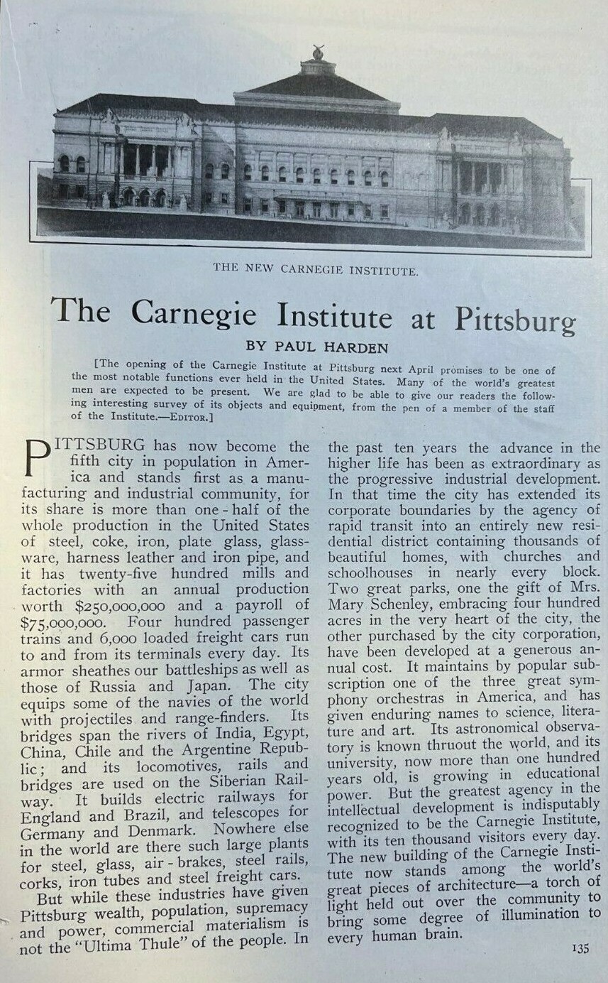 1907 Carnegie Institute at Pittsburg School of Applied Science illustrated 1907 Carnegie Institute at Pittsburg School of Applied Science illustrated