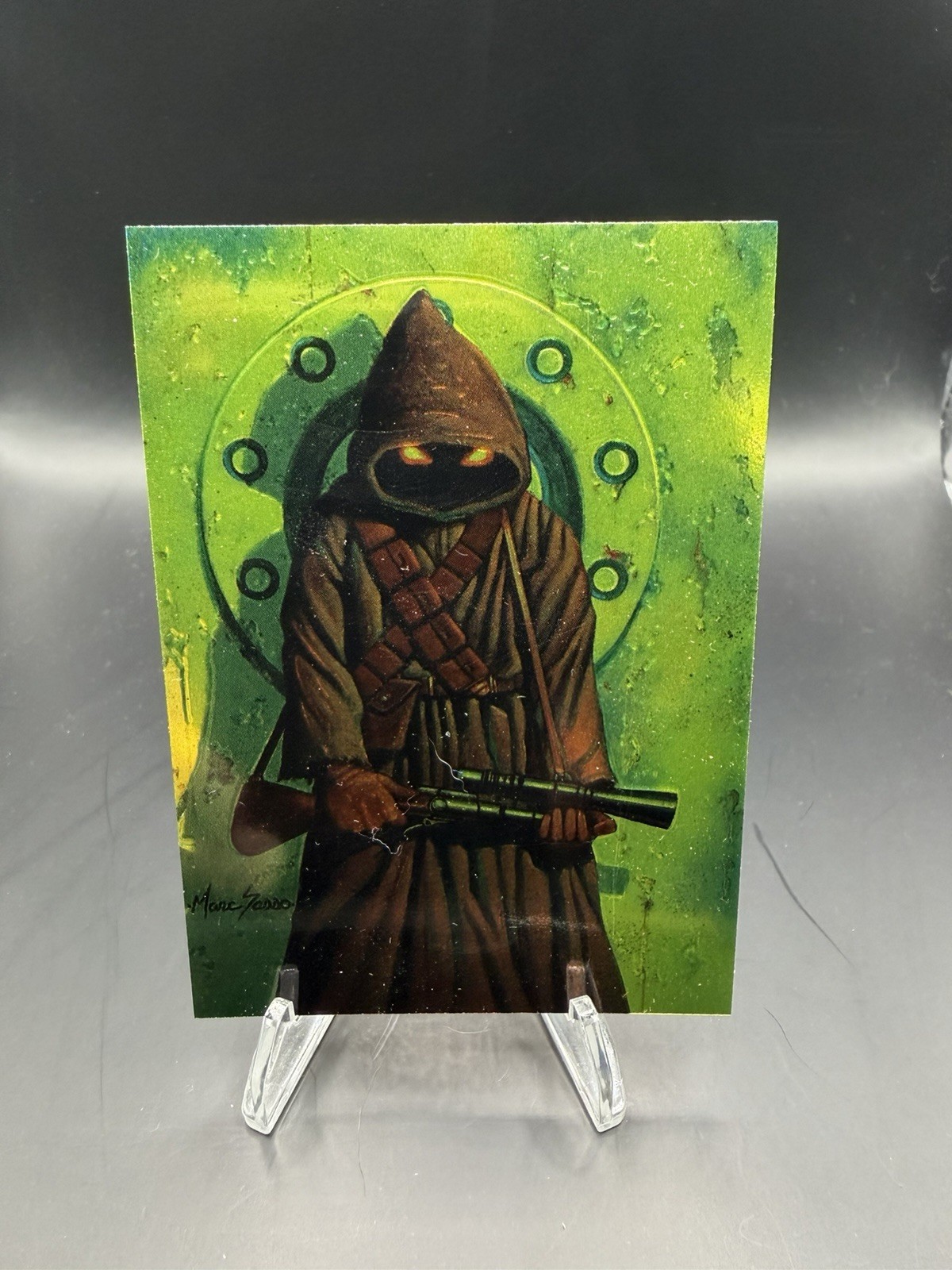Excellent: Vintage 1996 Finest Star Wars Jawas Chromium Trading Card