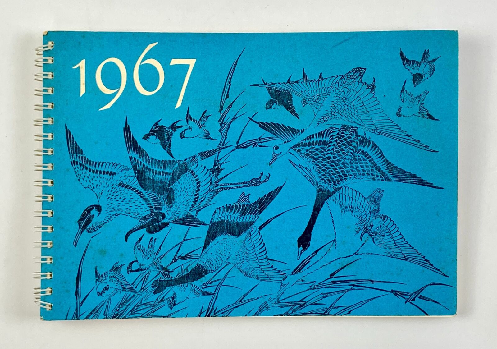 1967 Rare Japanese Calendar Hokusai with Wood Block Prints