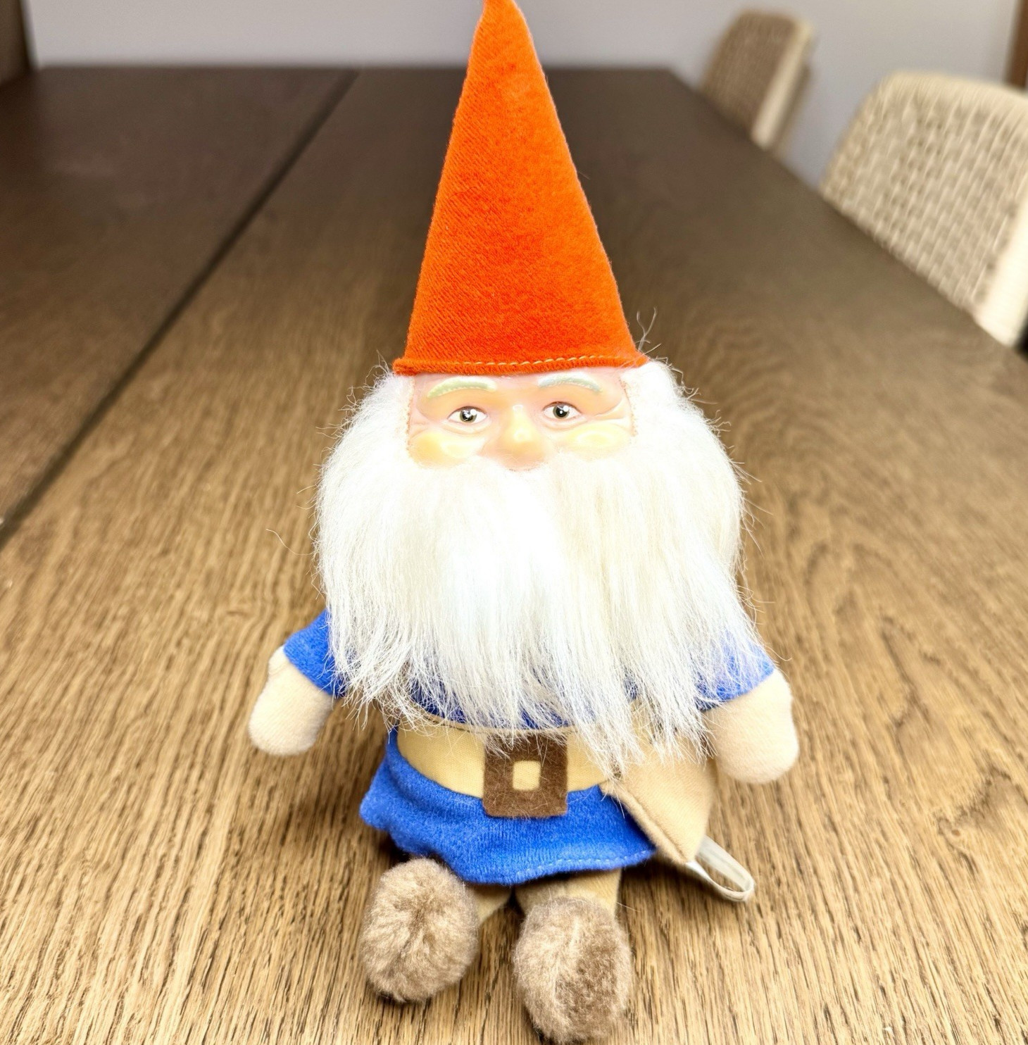 Vintage 1978 Knickerbocker Gnome Plush Rubber Face Toy Taiwan Fantasy Kitsch