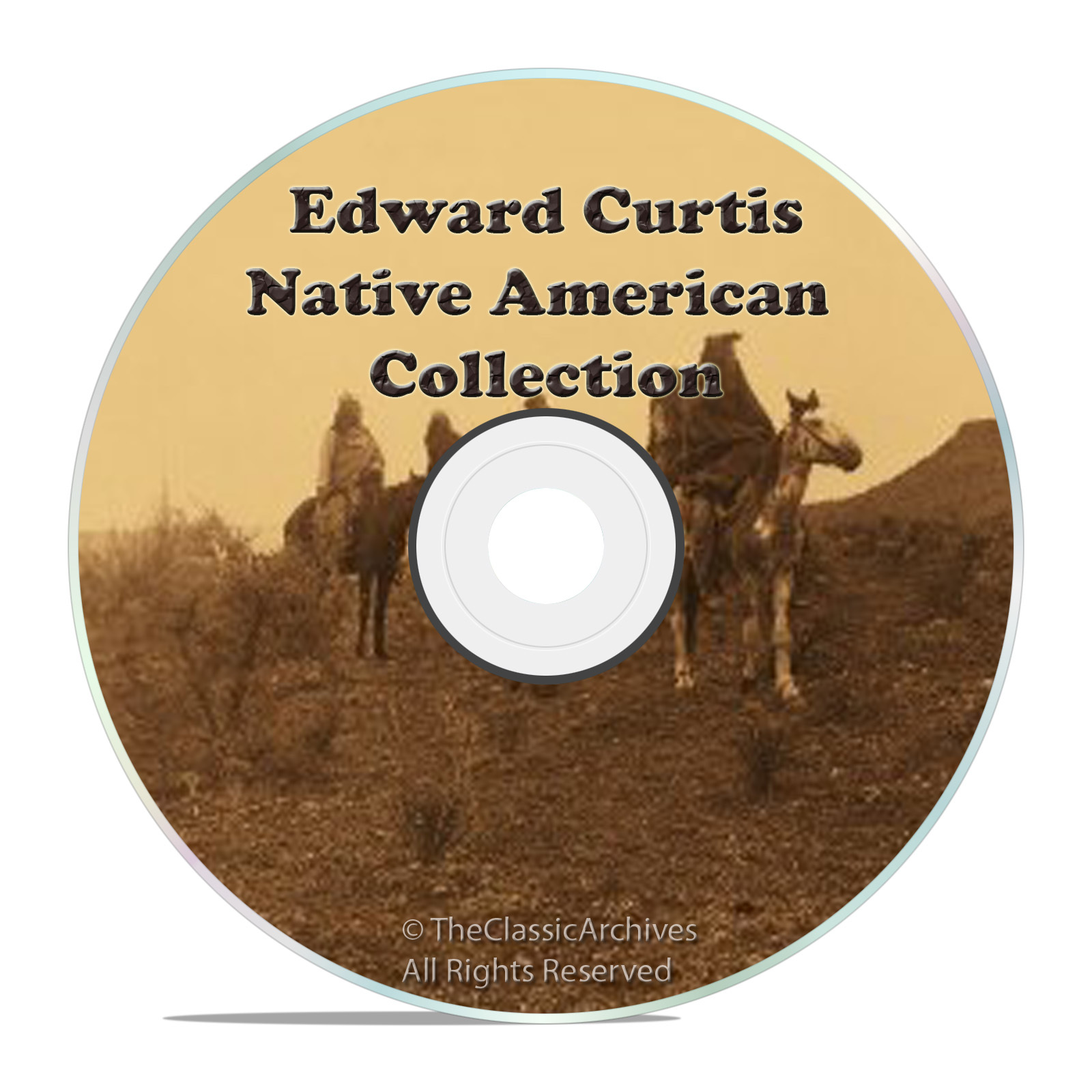 EDWARD S CURTIS, NORTH AMERICAN INDIAN CD, TURN OF THE CENTURY OLD PHOTOS ON CD