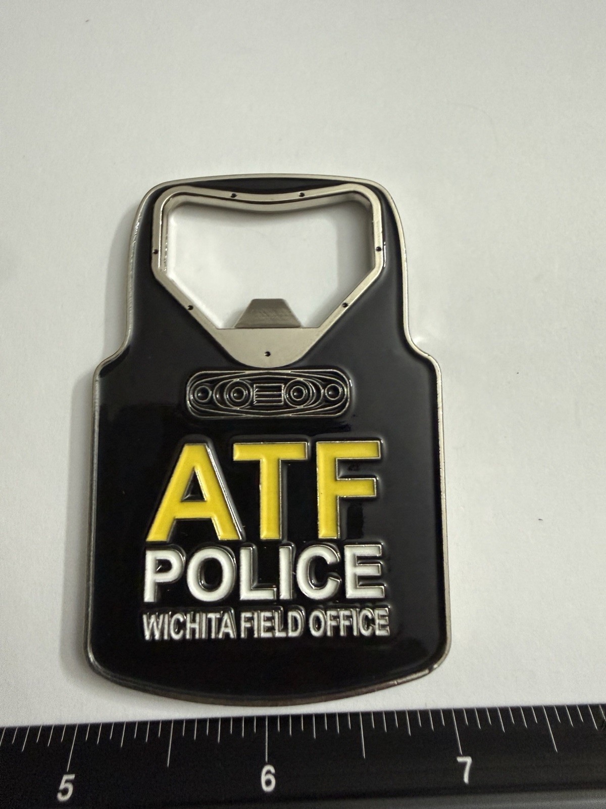 ATF Wichita Field Office Police Bottle Opener Challenge Coin Kansas