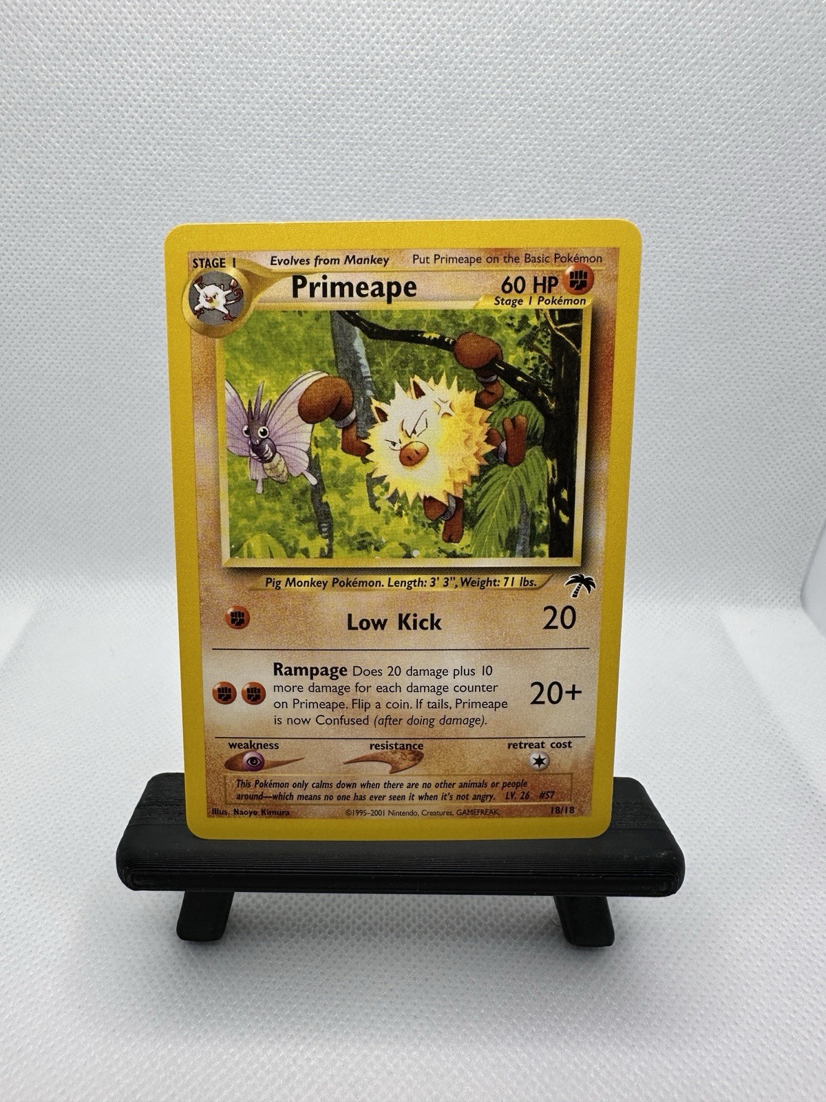 Primeape 18/18 Southern Islands Pokémon Card WOTC 2001 English Vintage