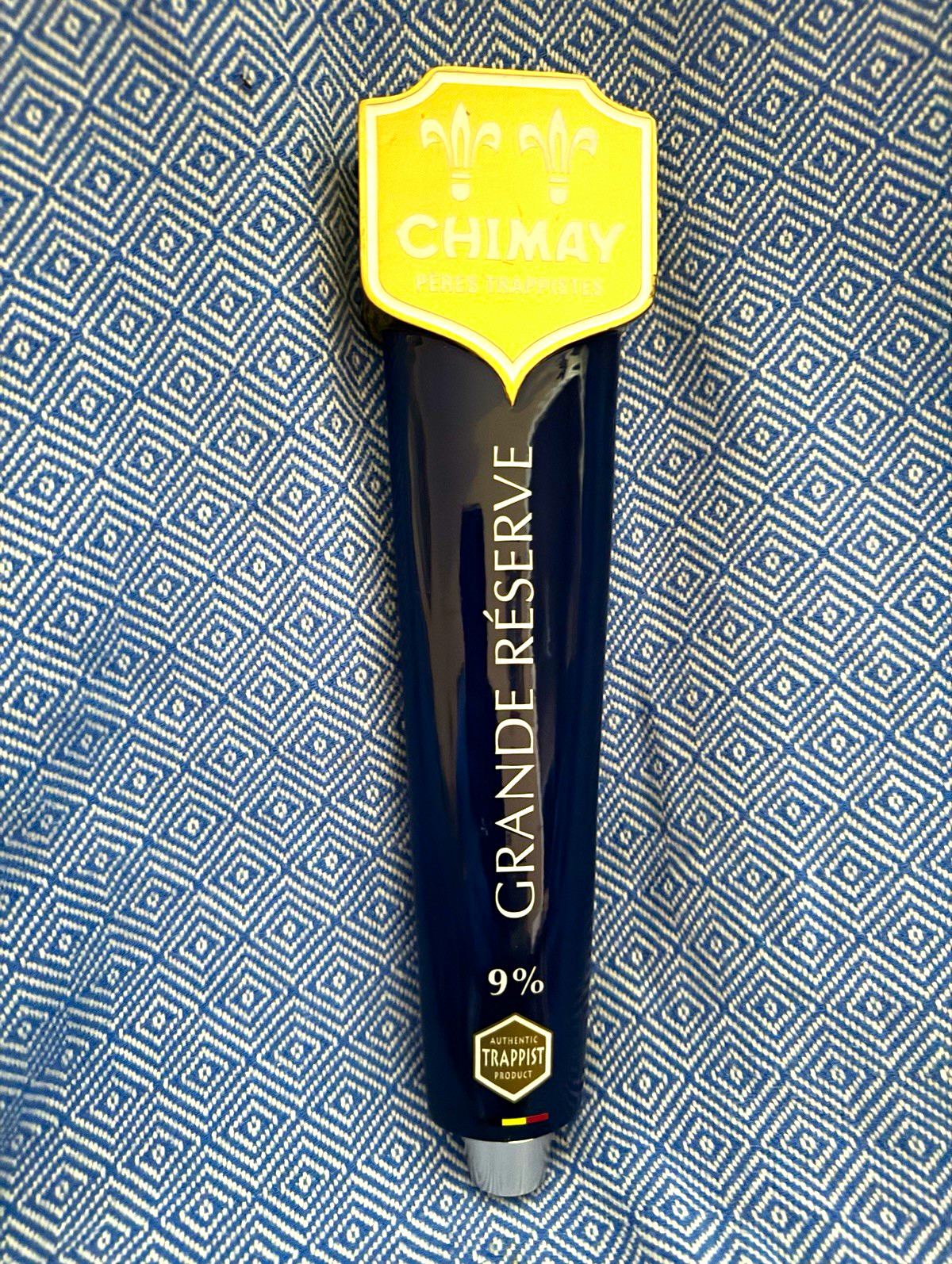 Chimay Grande Réserve, Trappist Beer Tap Handle Breweriana, Belgium Finest Best