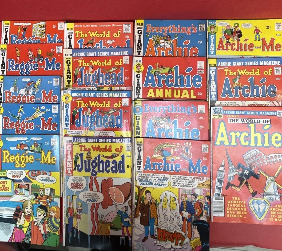 Vintage Archie Giant Series Lot 16 Comics Reggie Jughead Everything’s Archie.•11