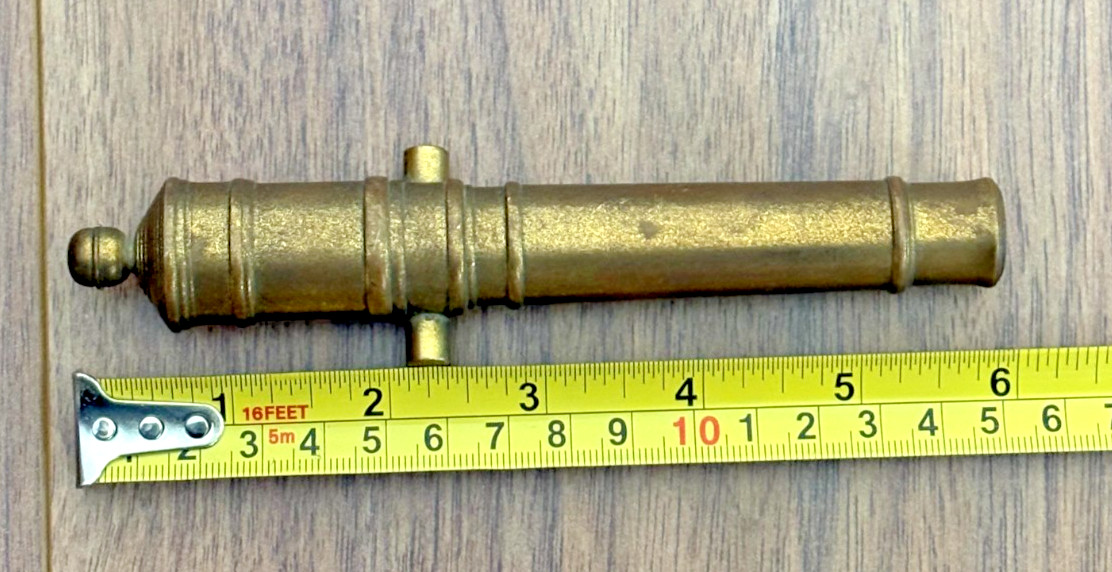 Vintage Brass Miniature Cannon 6\