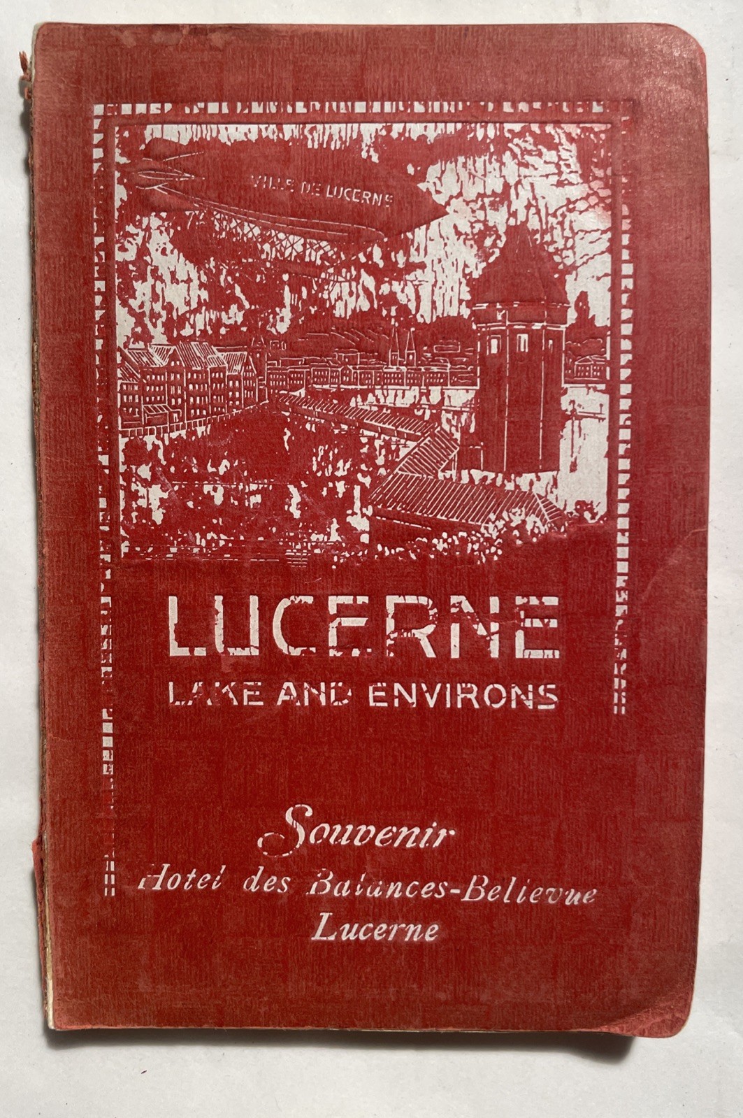 1911 Guide to Lucerne Switzerland – Lake & Environs Travel Book With Maps & Ads