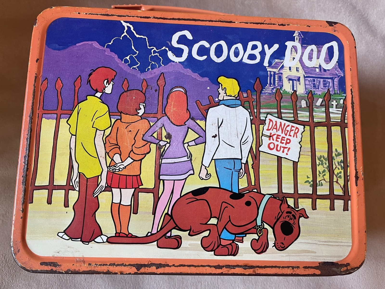 1973 Scooby Doo Metal Lunch Box - No Thermos