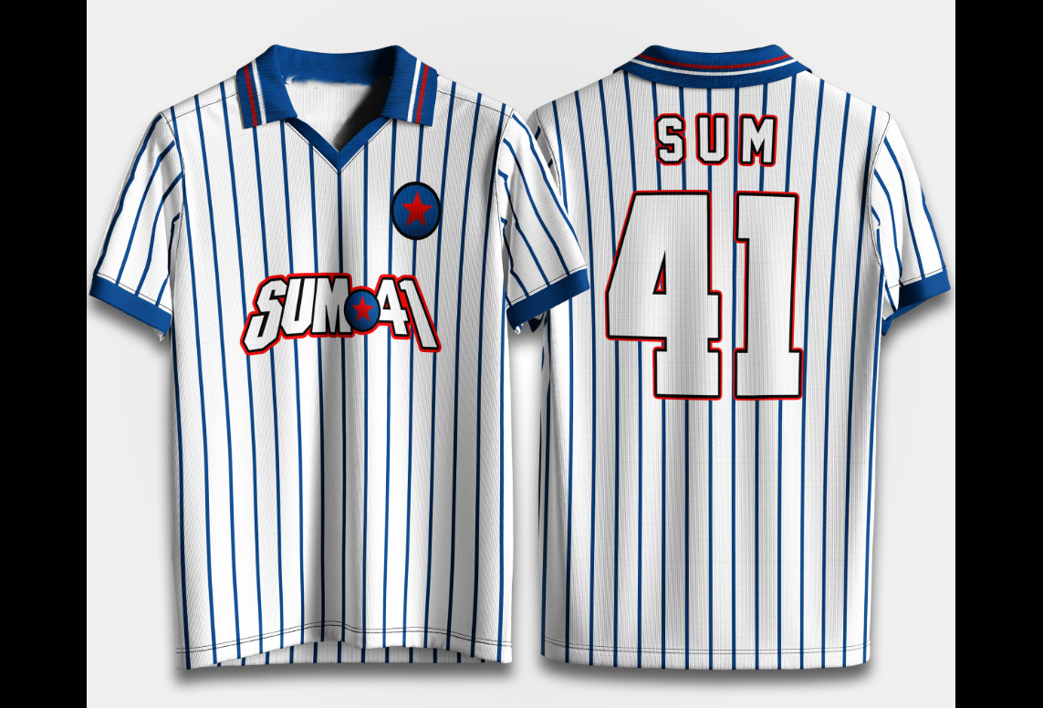 amazing 41 SUM 41 band Collared Jersey All sizes S to 6XL UJS99