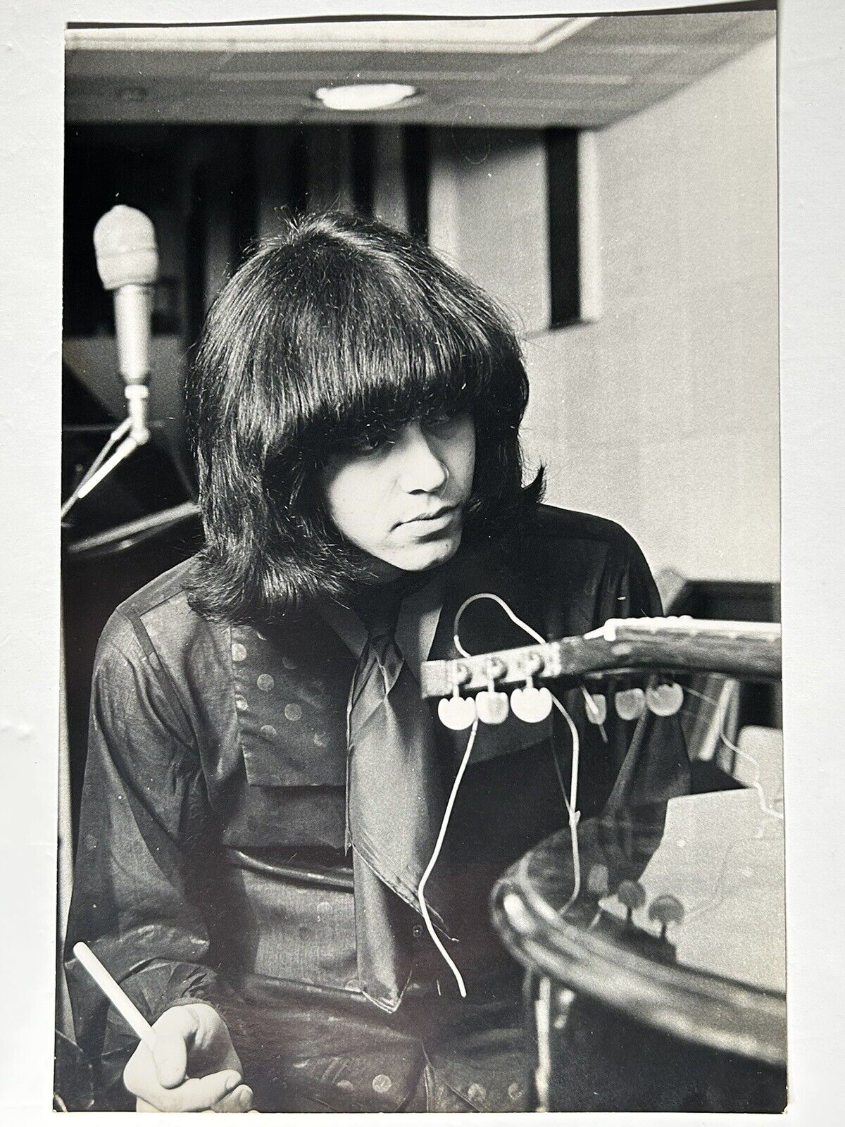 Deep Purple Ian Paice Photo Vintage Original Promotional Stamped to verso 1968