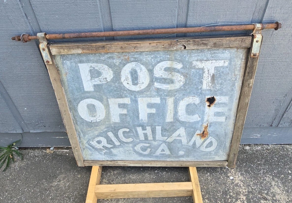 Antique Original Early 20C Richland GA Post Office 36\