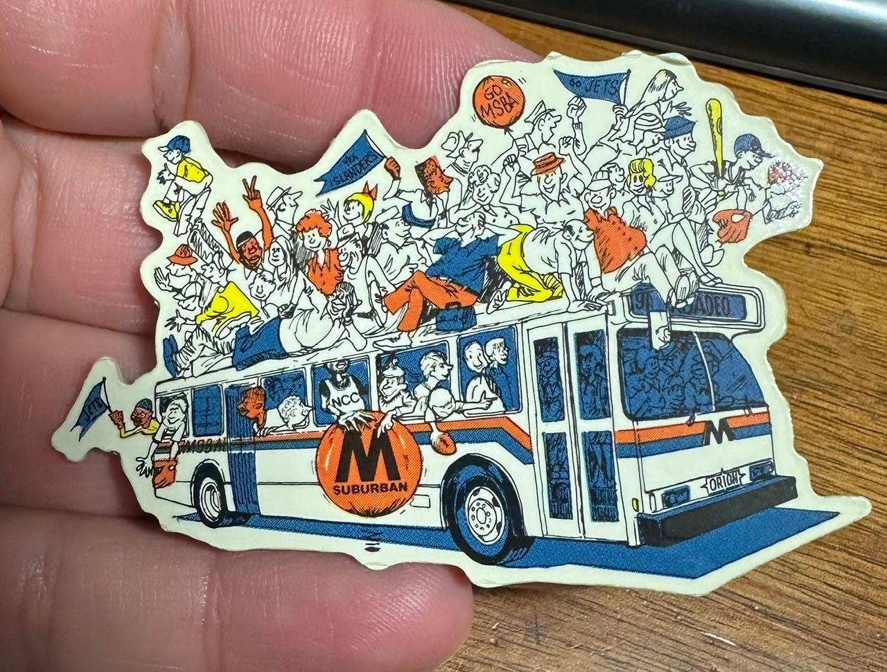 Vintage 1991 Metropolitan Suburban Bus Authority MSBA Roadeo Transit Bus Pin