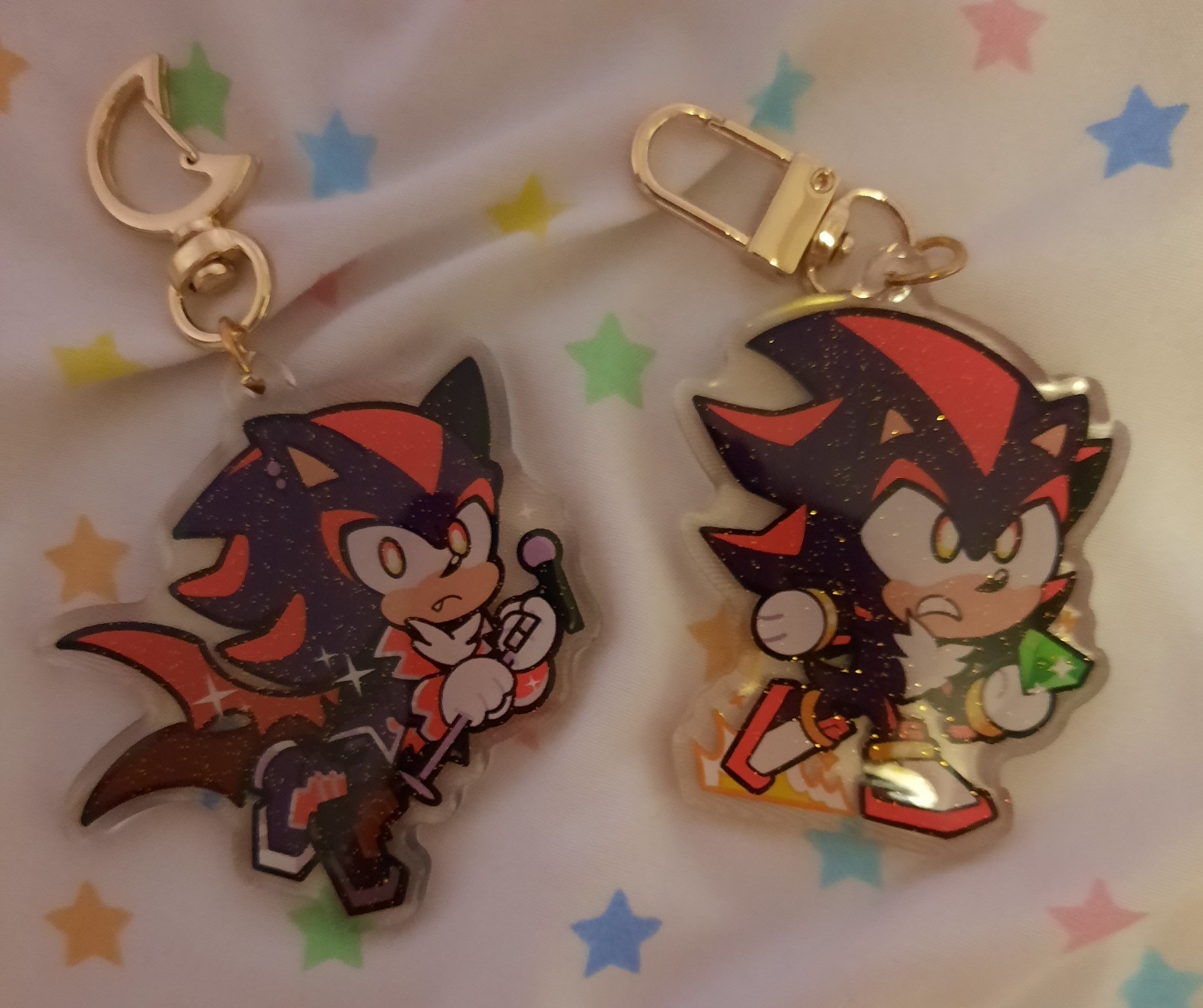 Sonic The Hedgehog Shadow Keychains 2 Set