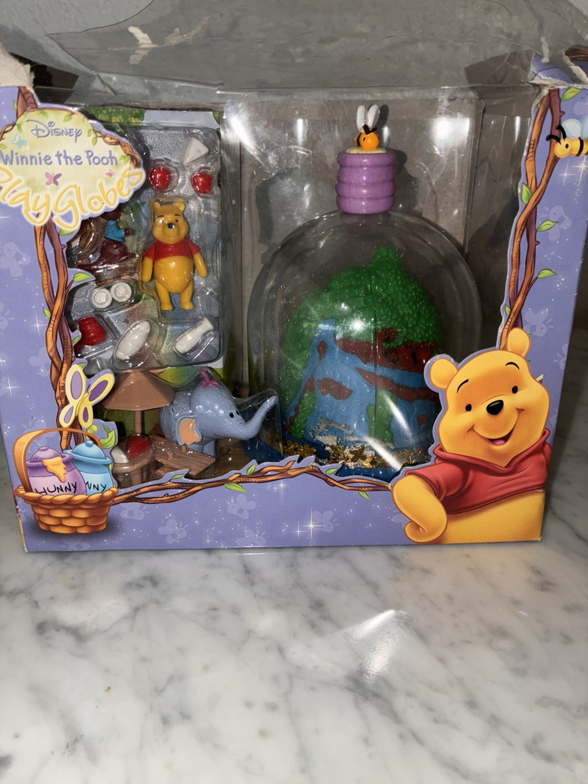 Vintage 2005 Winnie the Pooh Play Globes Set by Famosa Disney Rare Toy