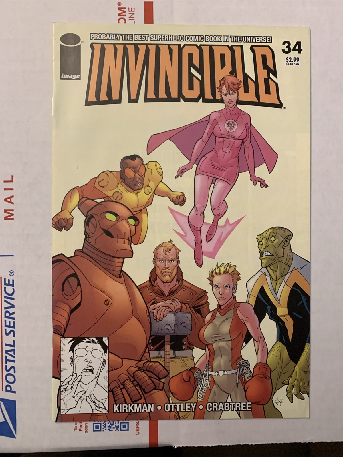 INVINCIBLE #34 (Image/Skybound 2006) VF/NM Kirkman Ottley Amazon Prime TV Show