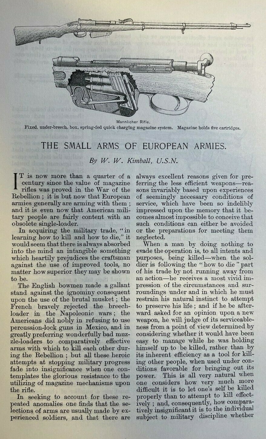 1889 Guns Weapons Small Arms of European Armies illustrated 1889 Guns Weapons Small Arms of European Armies illustrated