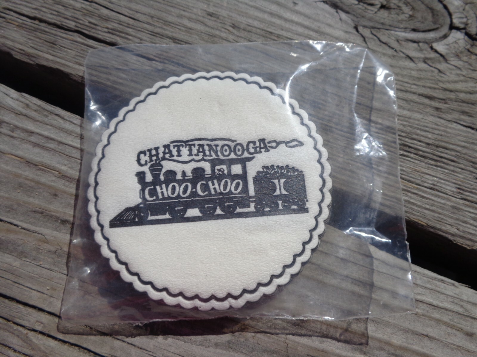 Chattanooga TN Black Train White MCM Vintage Royal ENCO Coasters 
