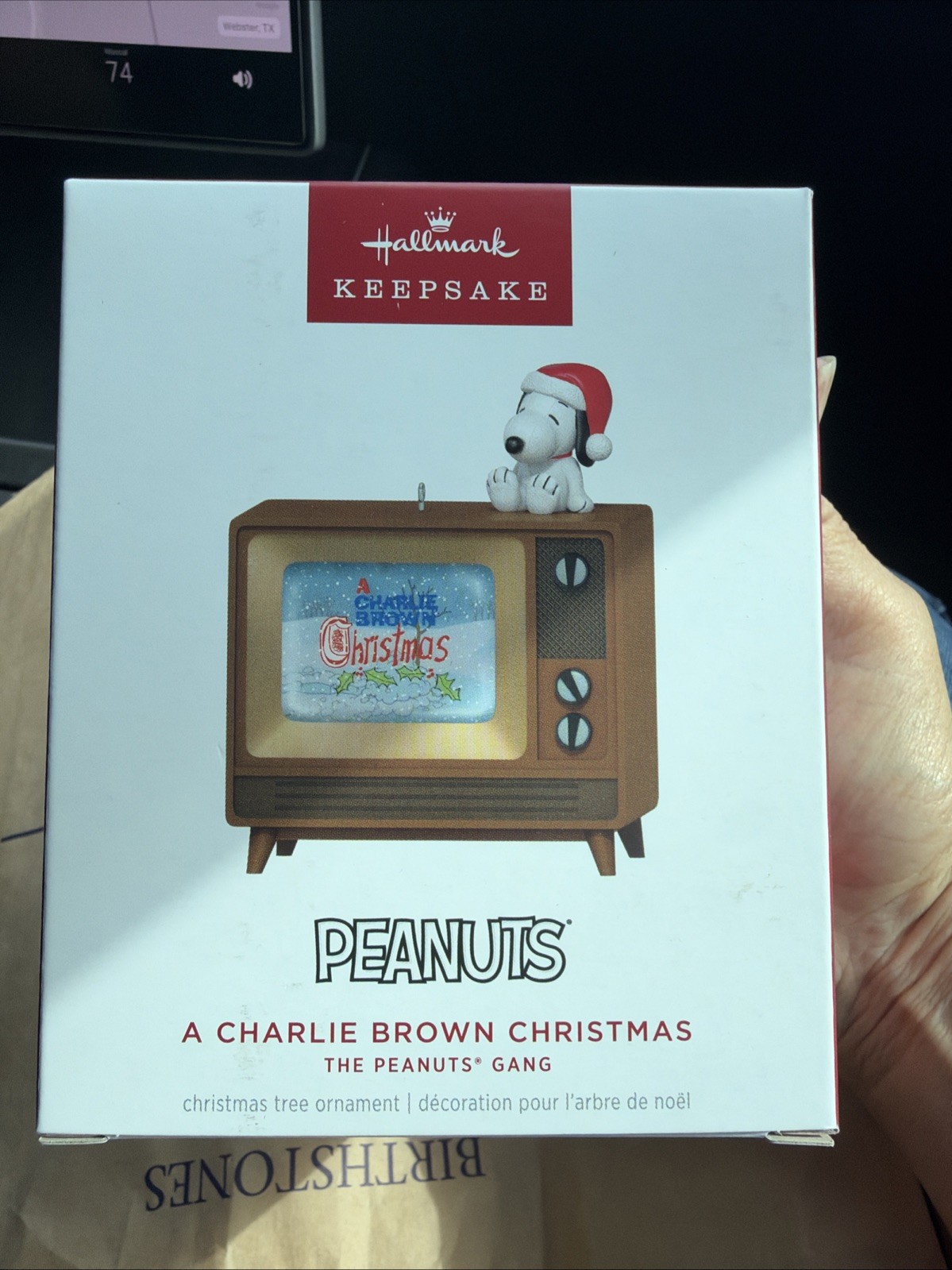 HALLMARK KEEPSAKE  PEANUTS A CHARLIE BROWN CHRISTMAS VIDEO SOUND MUSIC In  Hand