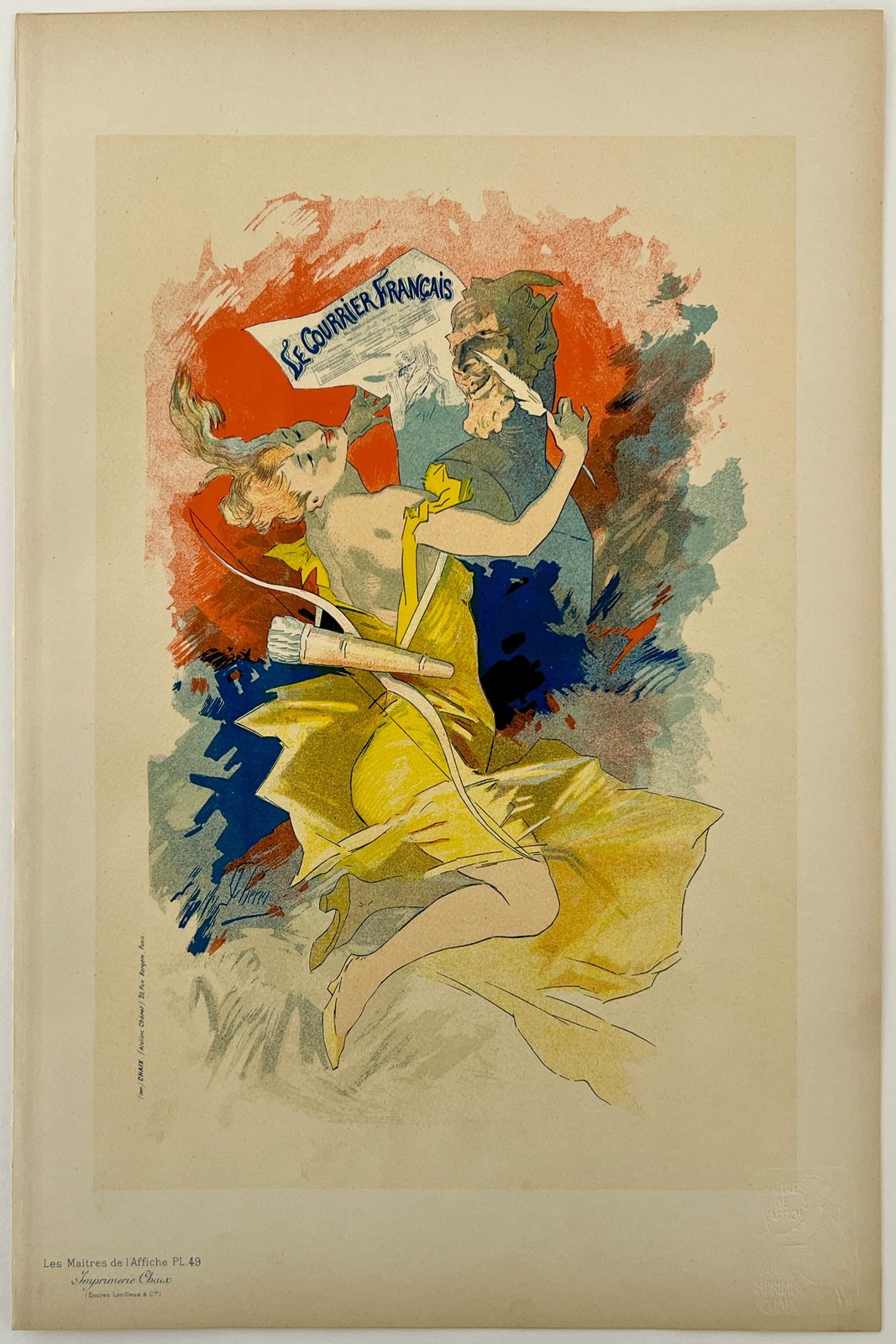 Le Courrier Français 1890s Art Poster - Vibrant Colors 🎨 - 16x24” - Premium 💎