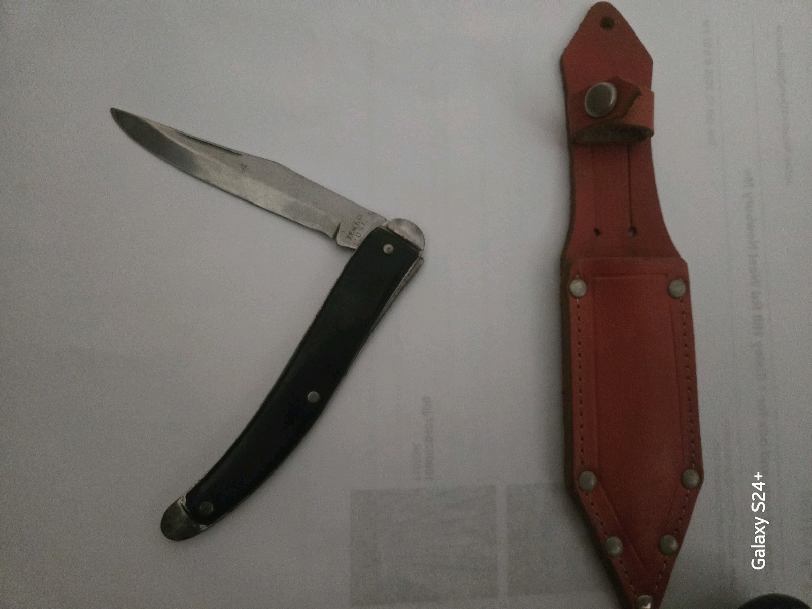 Ideal Vintage Sporting Knife And Sheath 1950\'s