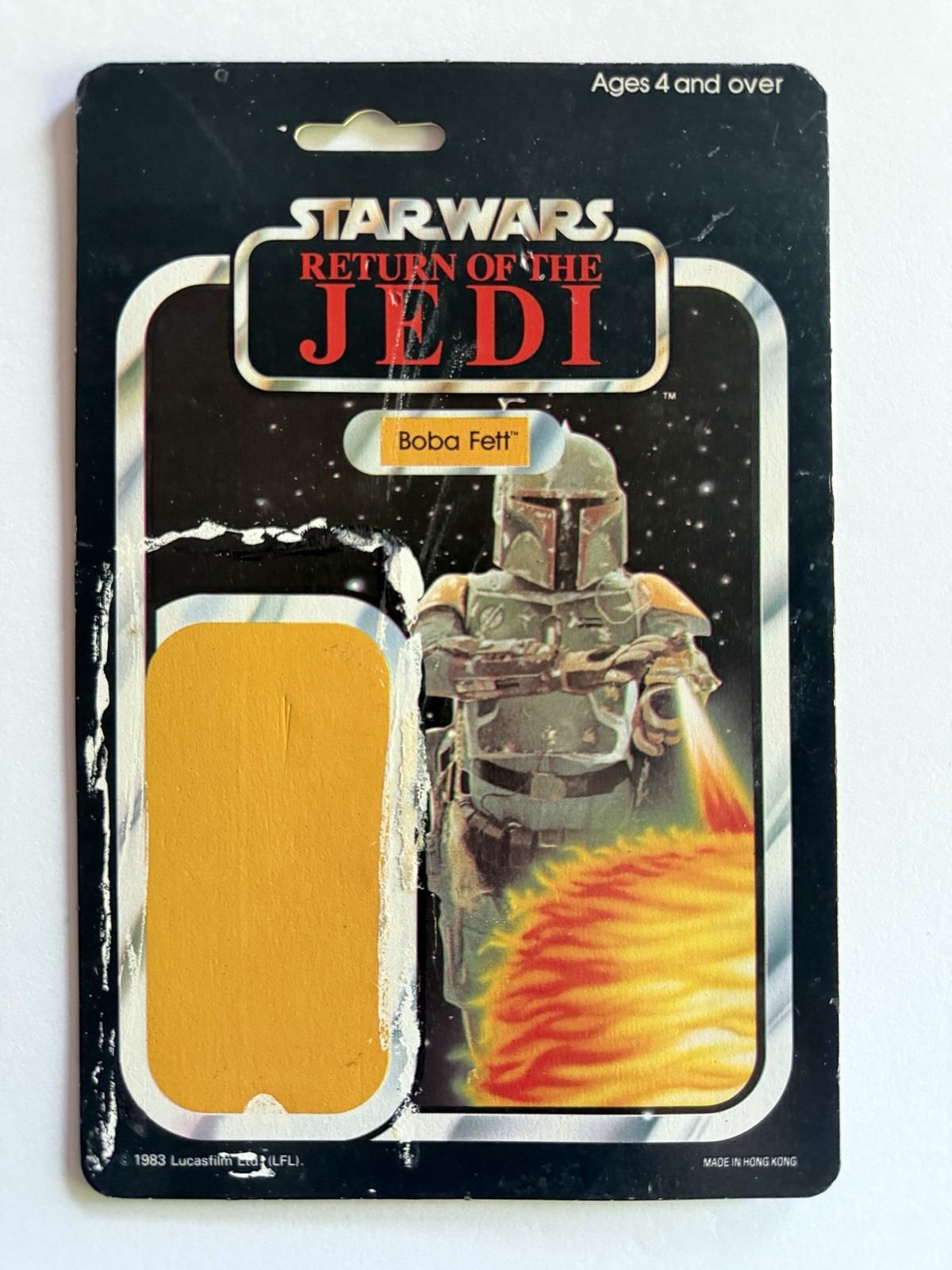 Vintage 1983 Star Wars Boba Fett  Palitoy cardback ROTJ Return Of The Jedi