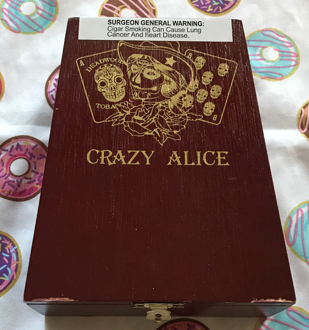 Crazy Alice: Deadwood Tabacco Co - Empty Wood Cigar Box
