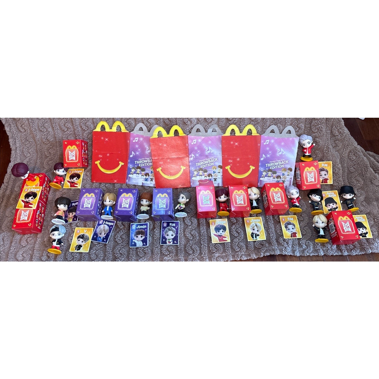 2025 McDonald's Happy Meal Toy TINY TAN x BTS Throwback Encore RM Jimin J Hope 2025 McDonald's Happy Meal Toy TINY TAN x BTS Throwback Encore RM Jimin J Hope