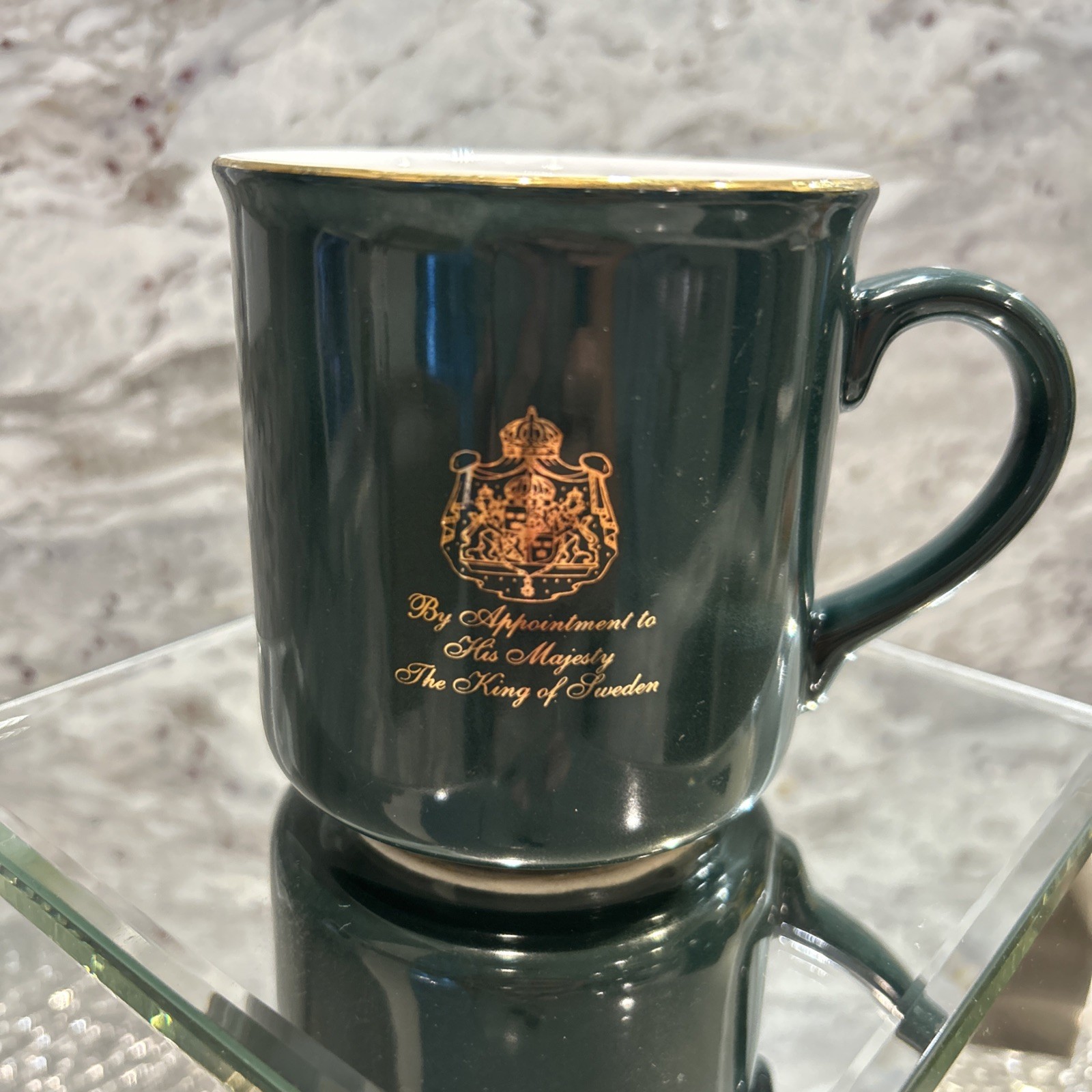 Gevalia Kaffe Green Ceramic Advertising Coffee Mug Solid Round Handle 1 Gevalia Kaffe Green Ceramic Advertising Coffee Mug Solid Round Handle 1