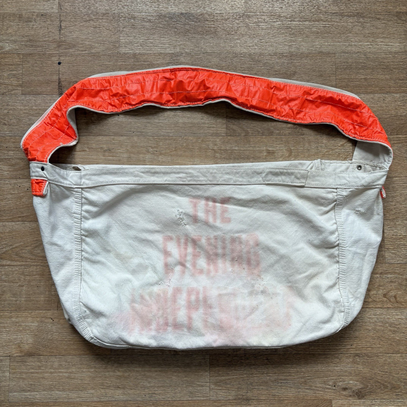 Vintage The Daily News Evening Independent Newspaper Newsboy Carrier\'s Bag Ohio