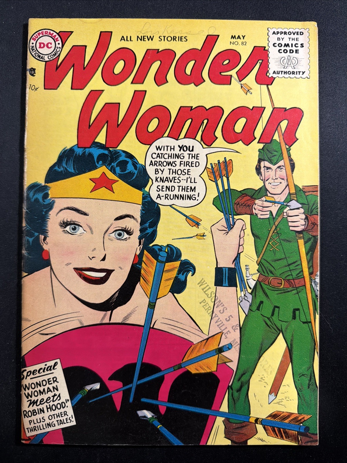 Wonder Woman #82 1956 DC Comics Vintage Silver Age 1st Print VG *A19
