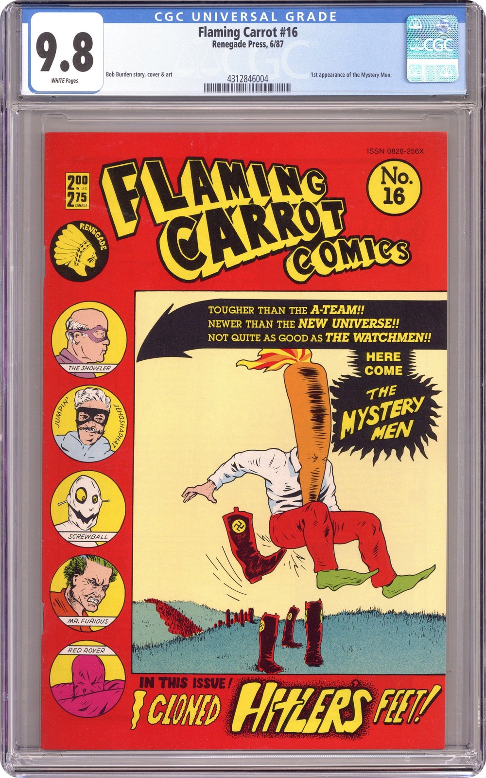 Flaming Carrot Comics #16 CGC 9.8 1987 4312846004 1st app. Mystery Men