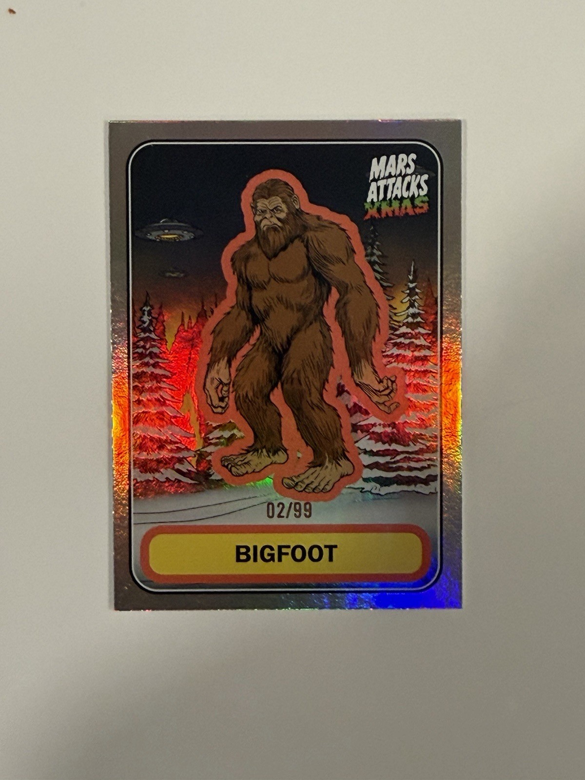 2026 TOPPS MARS ATTACKS XMAS Bigfoot Holo /99