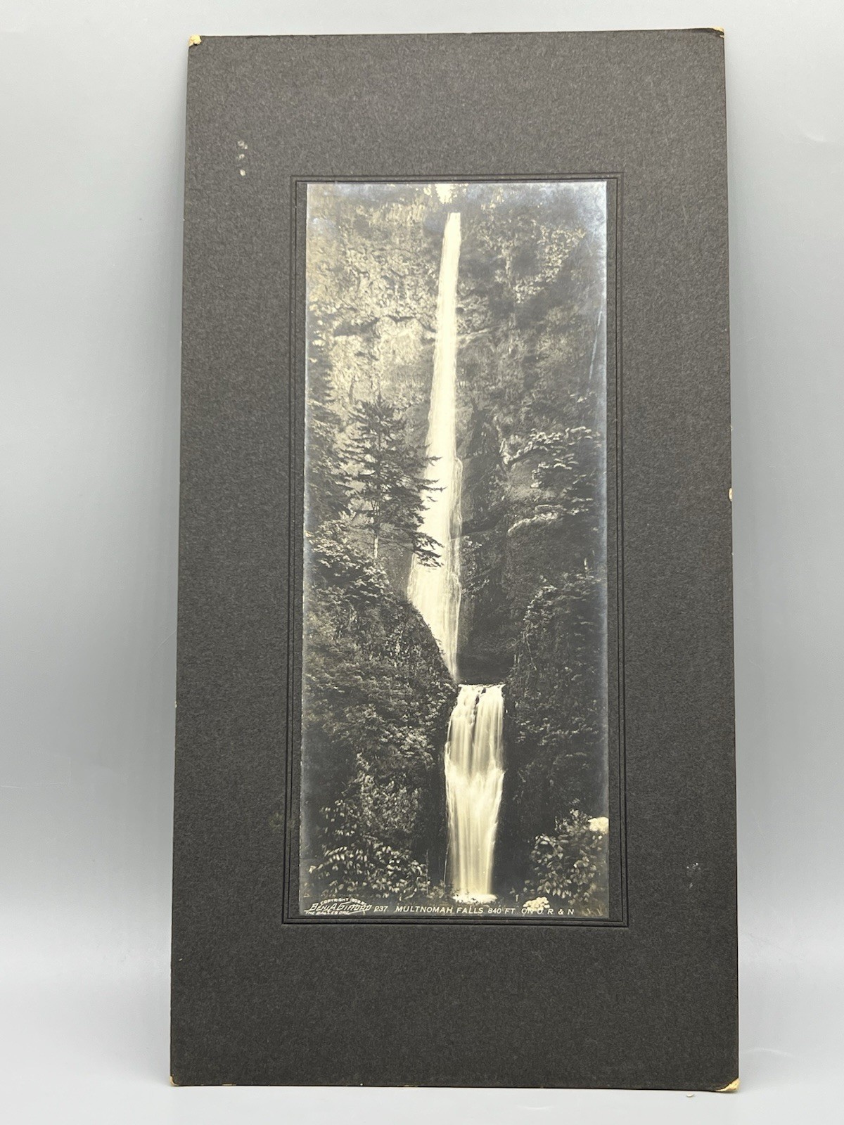 Rare Photo of Multnomah Falls. Columbia River, Oregon. 1902 Benjamin Gifford Rare Photo of Multnomah Falls. Columbia River, Oregon. 1902 Benjamin Gifford