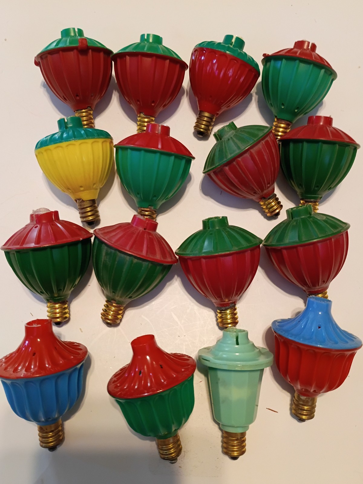 16 Vintage Bubble Light Bases Only NO LIQUID Working