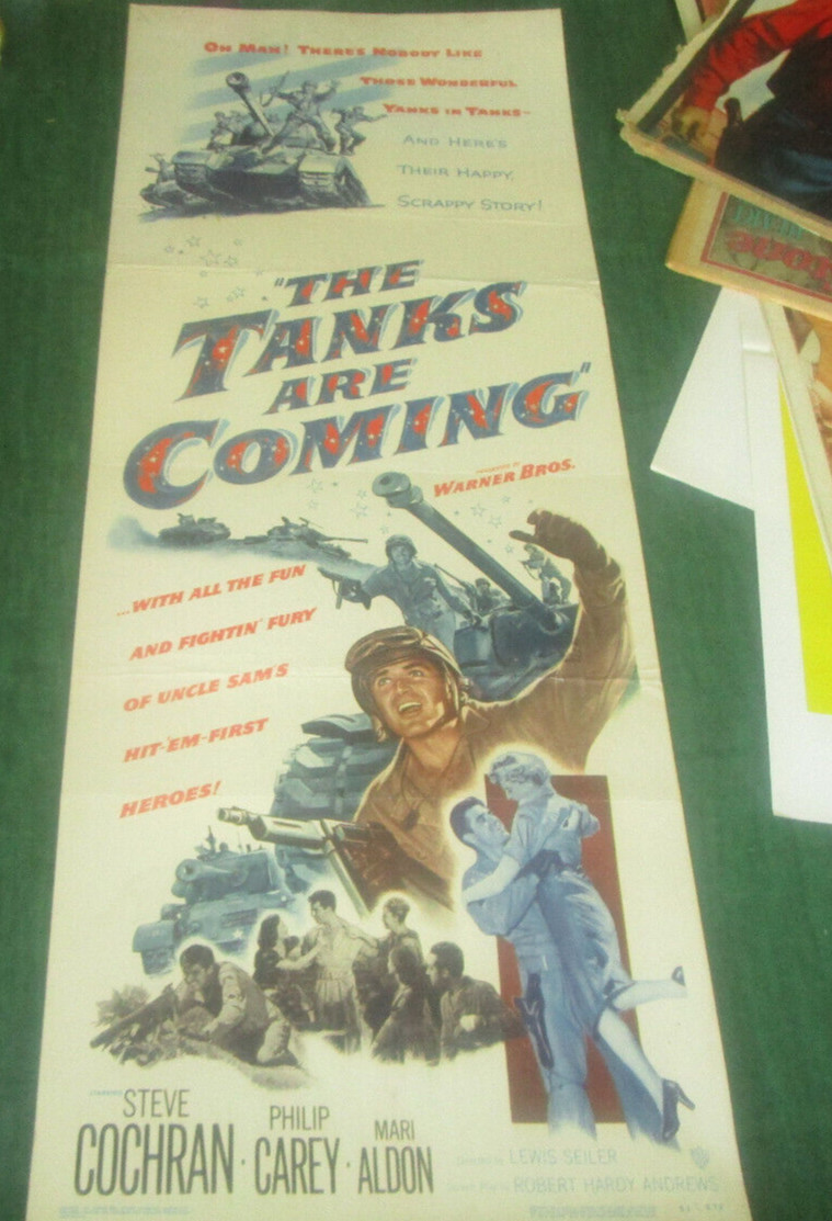 The Tanks Are Coming 1951 STEVE COCHRAN ROBERT HORTON ROY ROBERTS Insert 14x36\