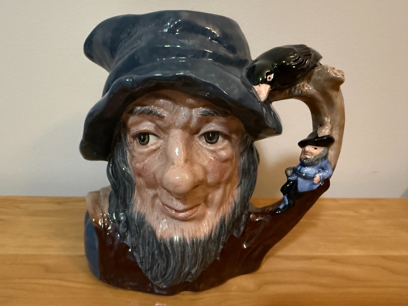 Vintage Royal Doulton Toby Jug Rip Van Winkle LARGE D6438 COPR 1954 NICE